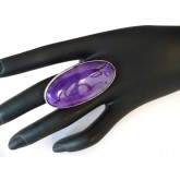 Agate Ring, Purple Ring,